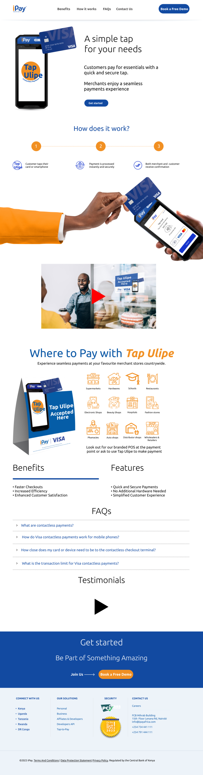 Tap Ulipe Home Page