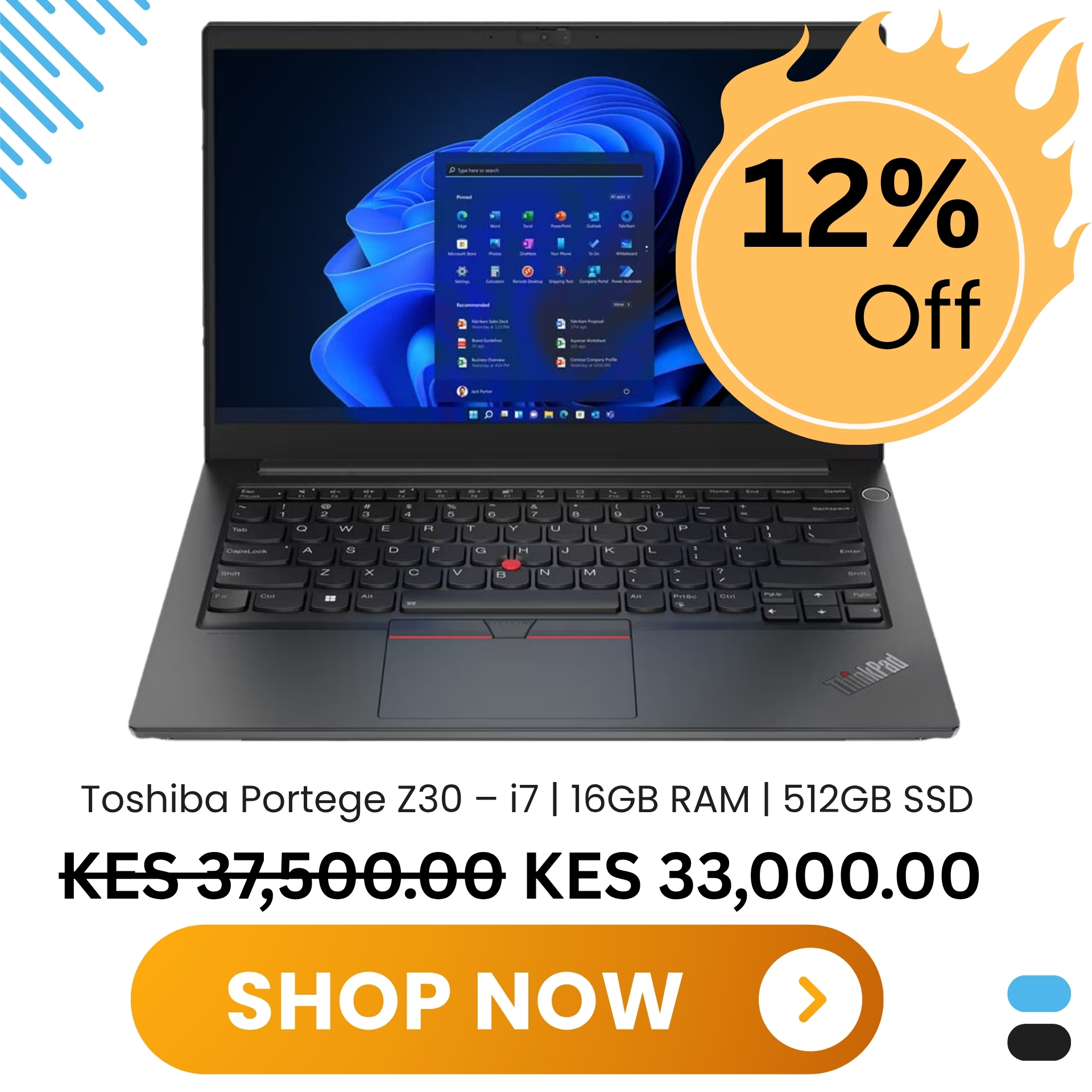 Toshiba Portege Z30 – i7 16GB RAM 512GB SSD