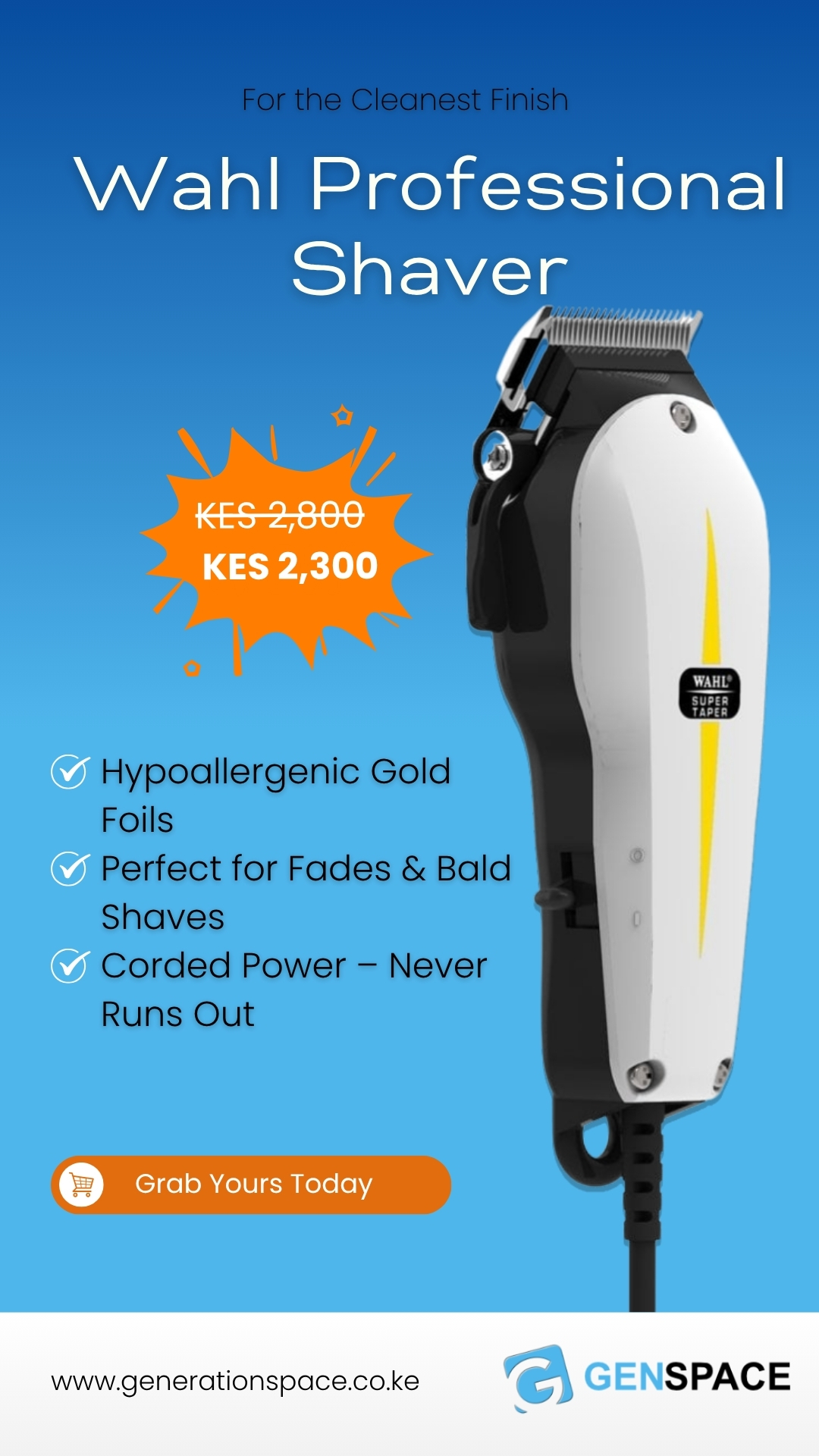 Wahl Professional Shaver (1080 x 1920 px)
